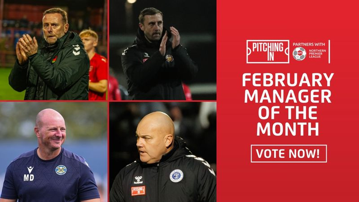 Choose your Northern Premier League Manager of the Month