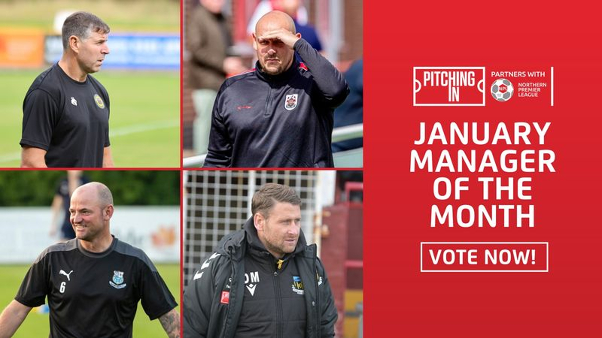 Choose your Northern Premier League Manager of the Month