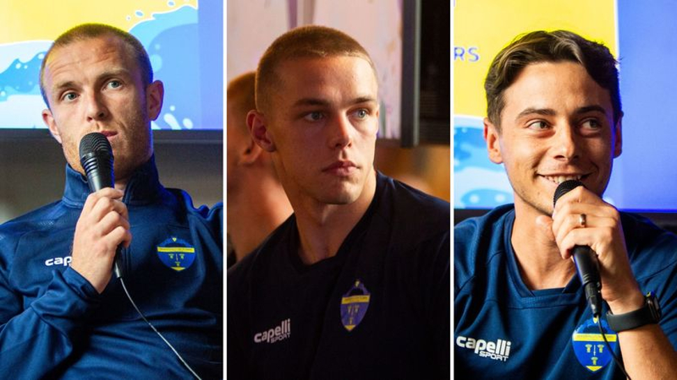 Warrington Town unveil triple signing